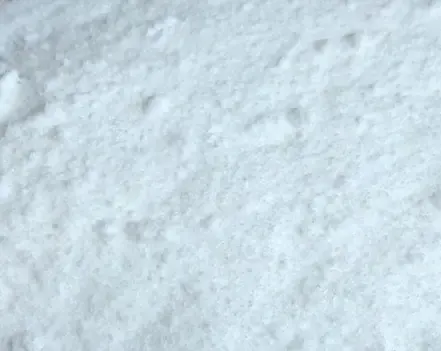 Close view of fine white sodium BHB powder